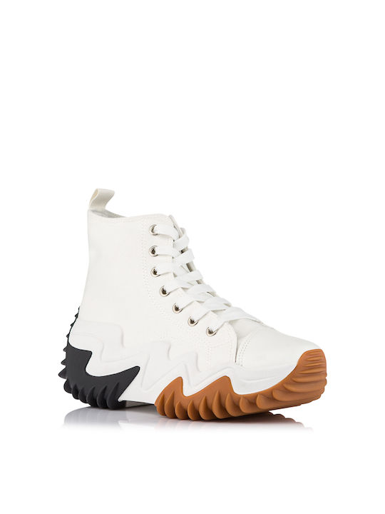 Plato Chunky Boots White