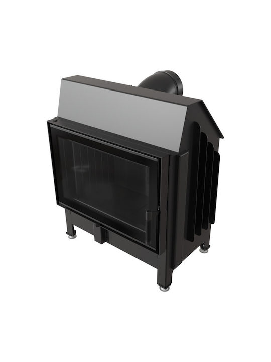 Kratki Zibi Deco Black ZIBI/DECO/BLACK Kaminofen Holz 11kW Gerade mit einer zu öffnenden Tür