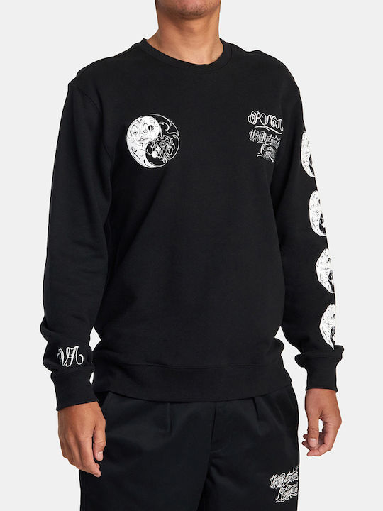 RVCA Mister Cartoon Men's Sweatshirt Black