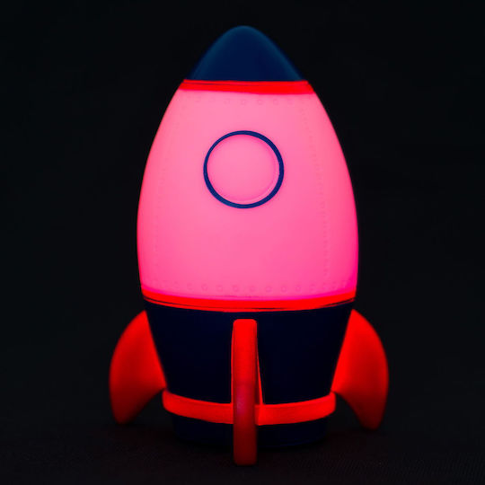 Legami Milano Kinder Dekorative Lampe Rakete mit Farbwechsel Weiß 10.5x7.11x12.5εκ.