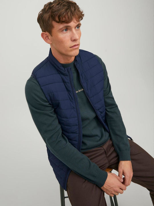 Αμάνικο Μπουφάν Puffer Αντιανεμικό Navy Μπλε