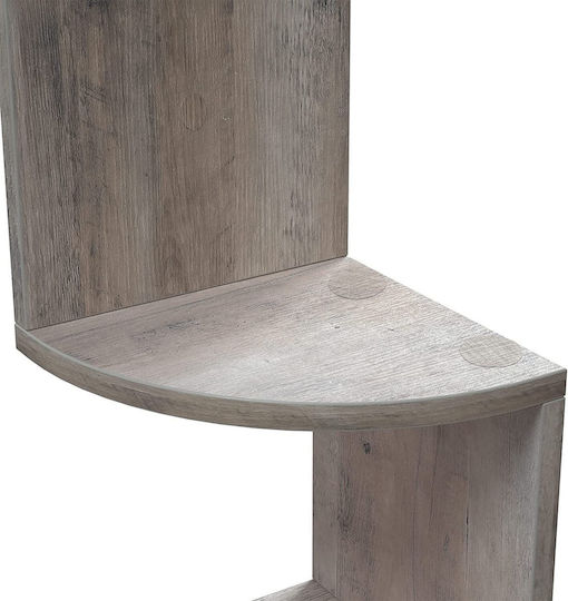 Raft colțar gri 20x20x127.5cm