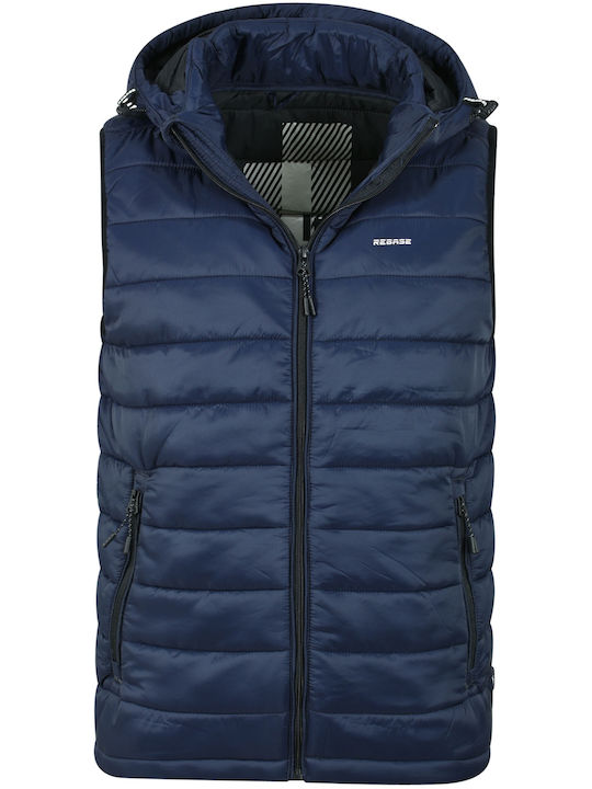 Αμάνικο Μπουφάν Puffer Navy Μπλε