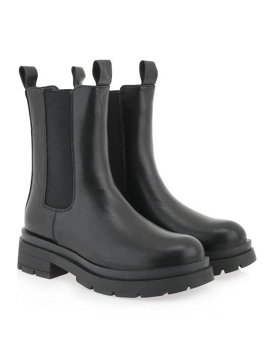 Seven Women's Chelsea Boots with Medium Heel Black