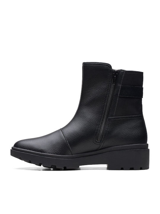 Calla Leather Women's Ankle Boots Black