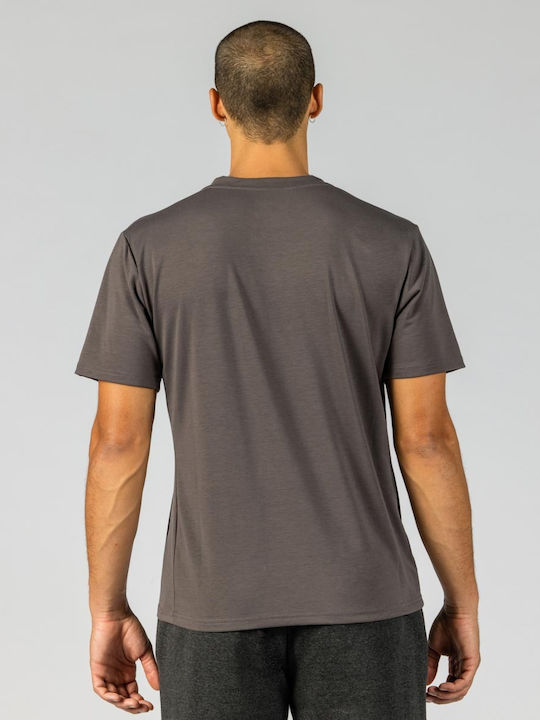 GSA Gear Logo Αθλητικό Ανδρικό T-shirt Anthracite με Στάμπα