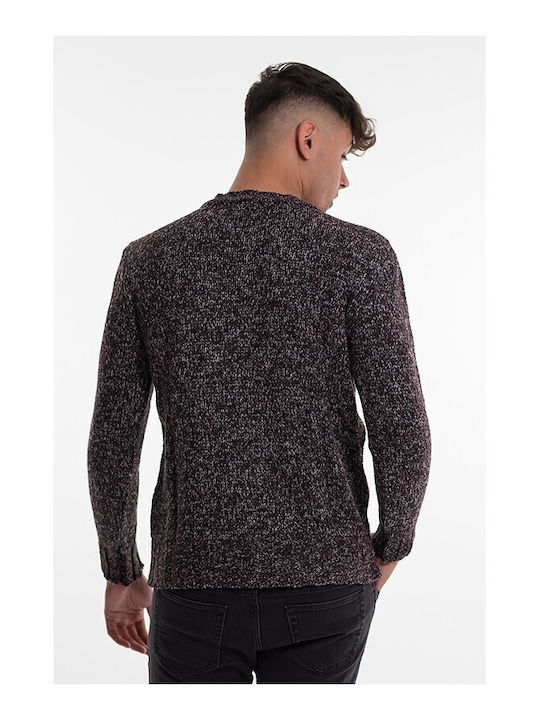 Bellissimo Herren Langarm-Pullover Burgundisch