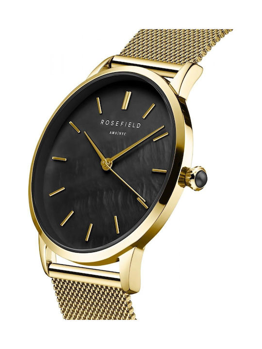 Rosefield Watch with Gold Metal Bracelet