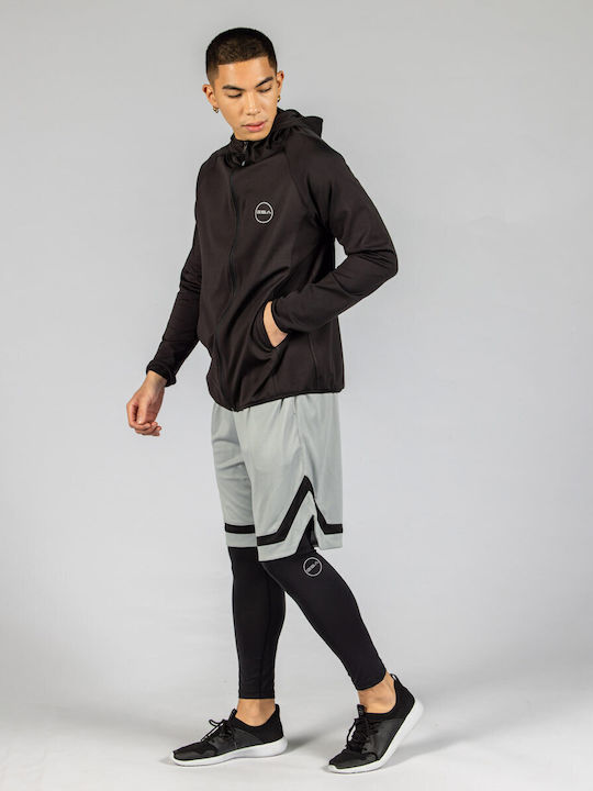 GSA Gearplus + Herren Sportleggings Kompression Lang Schwarz