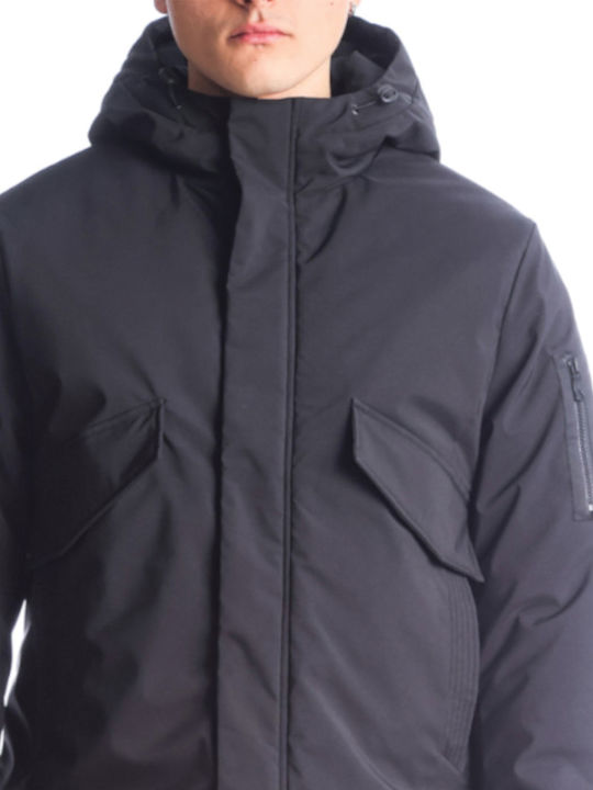 Winter Jacket Parka Waterproof Black