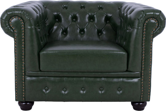 Πολυθρόνα Chesterfield 106x87x70cm Κυπαρισσί
