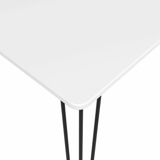 Esszimmer 5Stück White / Black 120x60cm