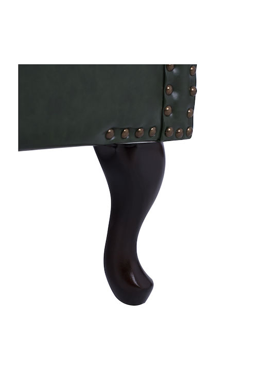 Polina Bergère from Leatherette Cypress Green 83x79x104cm
