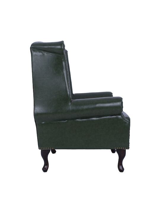 Polina Bergère from Leatherette Cypress Green 83x79x104cm