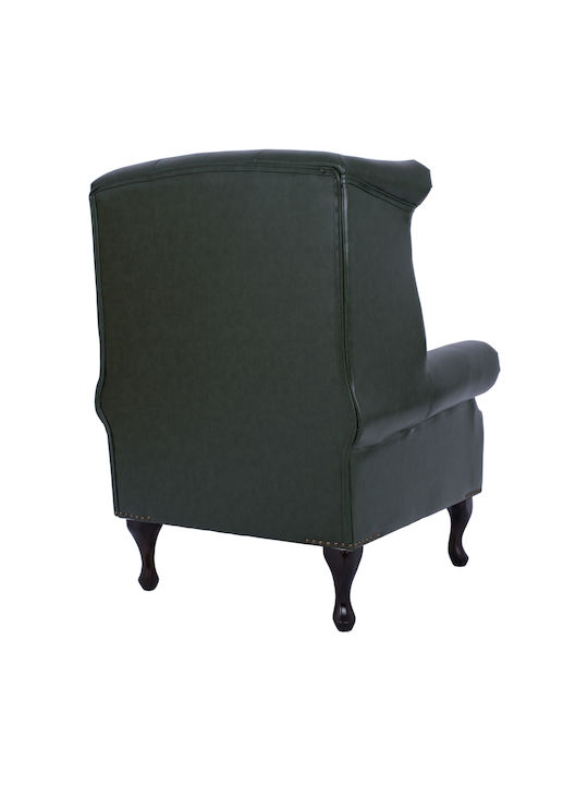 Polina Bergère from Leatherette Cypress Green 83x79x104cm