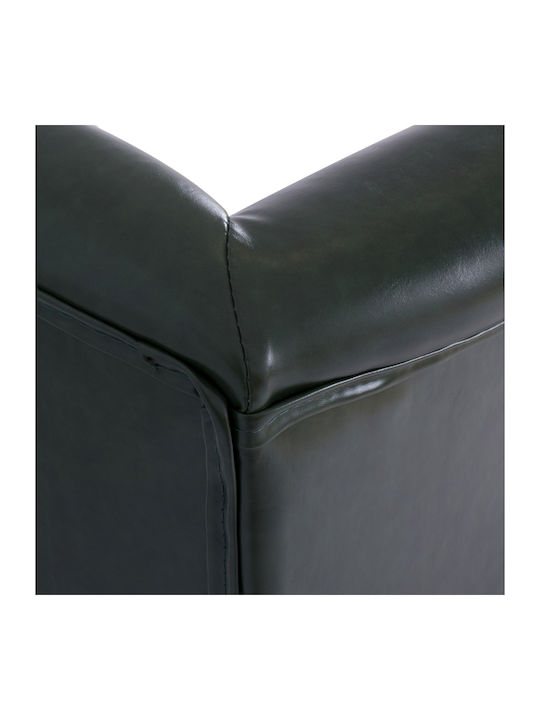 Polina Bergère from Leatherette Cypress Green 83x79x104cm