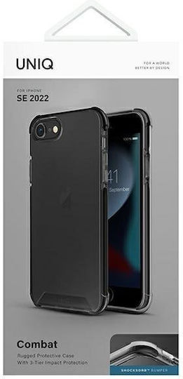 Uniq Combat Back Cover Silicone Carbon Black (iPhone SE 2022/2020)