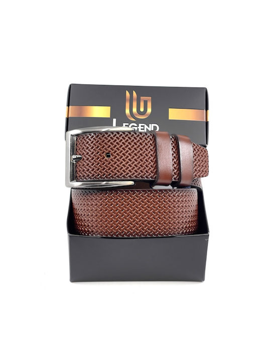 LEATHER BELT 4 CM COLOUR COFNAC L-319/4