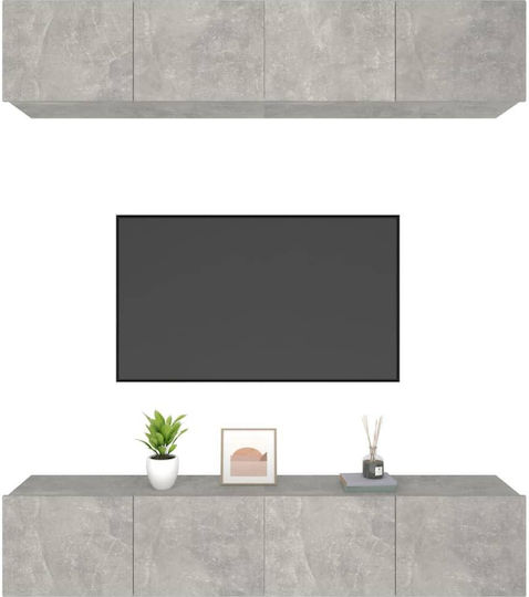 Living Room TV Unit Gray L80xW30xH30cm