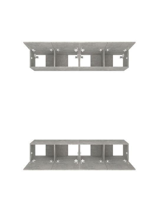Wohnzimmer TV-Einheit Gray L80xB30xH30cm