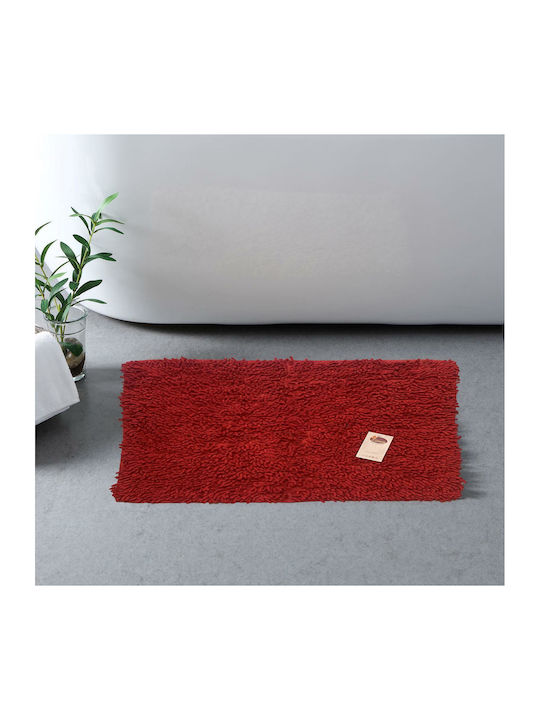 Linea Home Bath Mat Cotton Noodle LH2044009-2 Red 50x70cm