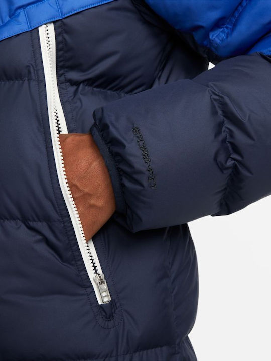 Geci Barbati Puffer Waterproof și cu Protecție Împotriva Vântului Royal Blue