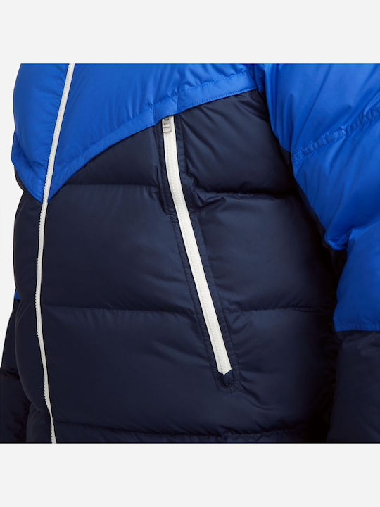 Geci Barbati Puffer Waterproof și cu Protecție Împotriva Vântului Royal Blue