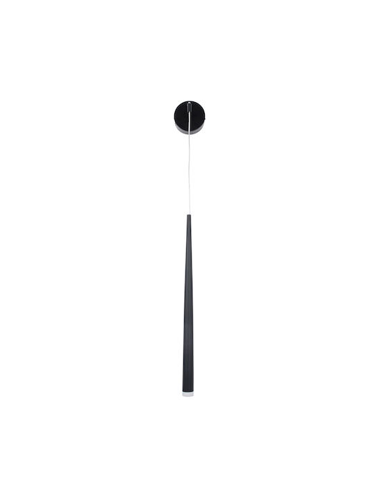 GloboStar TEARS Modern Wall Lamp with Integrated LED and Warm to Cool White Light Black 3.2x51.5cm