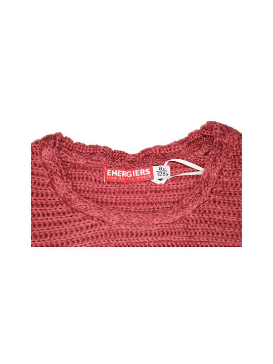 Energiers Children's Crop Top Long Sleeve Burgundy