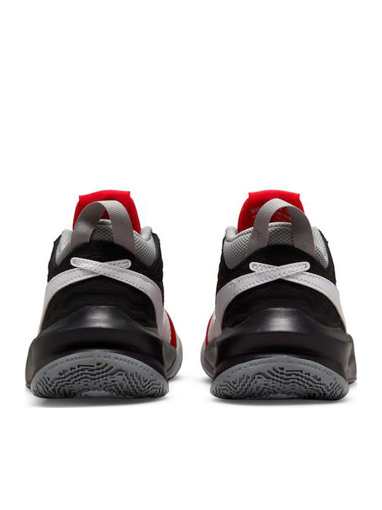 Team Hustle D 10 Kids Sports Shoes Basketball with Laces University Red / Particle Grey