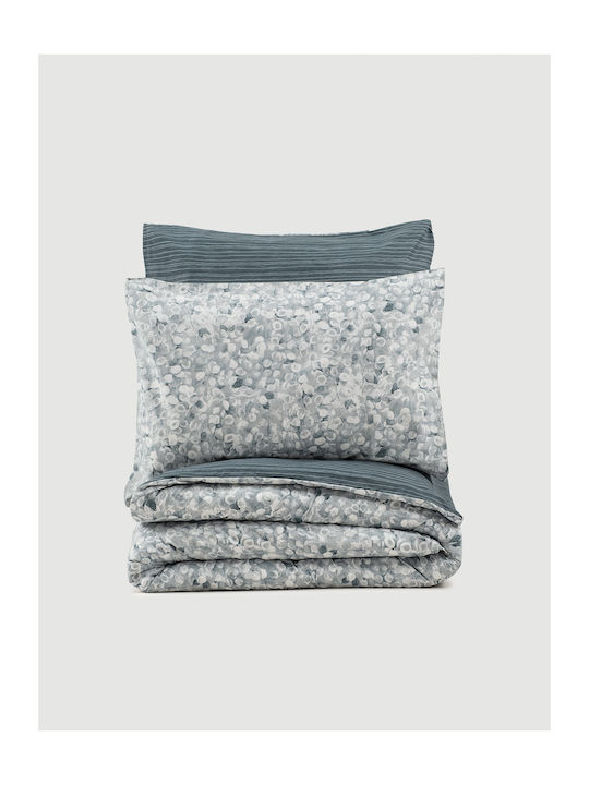 Madi Gusty Σετ Κουβερλί Υπέρδιπλο Βαμβακερό Grey 220x240cm 3τμχ