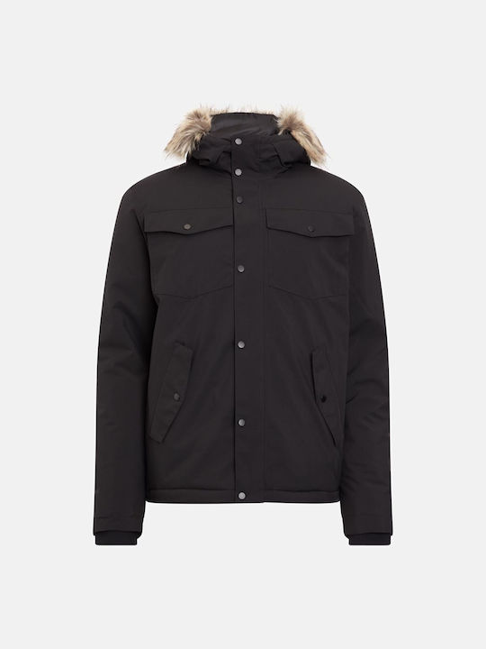Kadino Winter Jacket Softshell Waterproof and Windproof Black