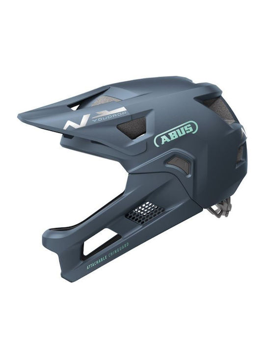 Abus Youdrop Παιδικό Κράνος Full Face για Ποδήλατο Βουνού Midnight Blue