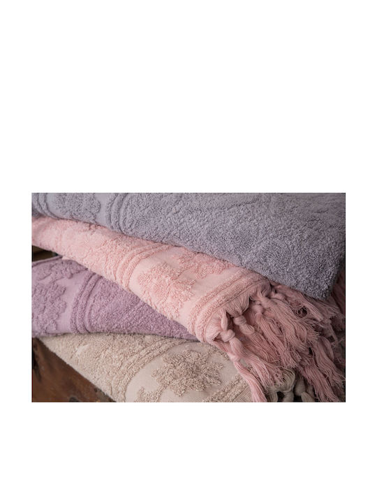 Flamingo Bath Towel Daisy 100x150cm Beige Weight 550gr/m²