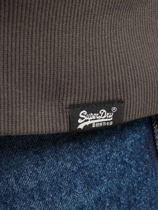 Sweatshirt Fleece with Hood 06A/VINTAGE BLACK
