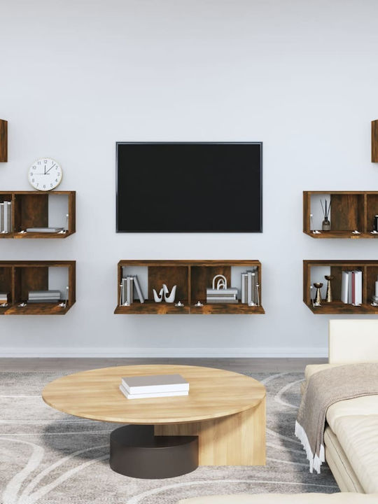 Wohnzimmer TV-Einheit Smoky Oak L80xB30xH30cm