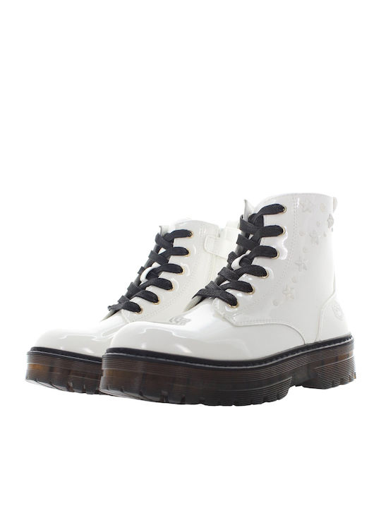 Elinor Kids Boots with Zipper White