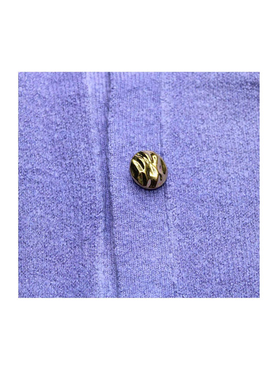 Kids Cardigan Knitted Purple