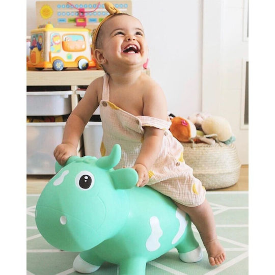 Kidzzfarm Hop Hop Cow Bella for 1+ years Years Green 40cm.
