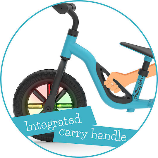 Chillafish Kids Balance Bike Charlie Glow Blue
