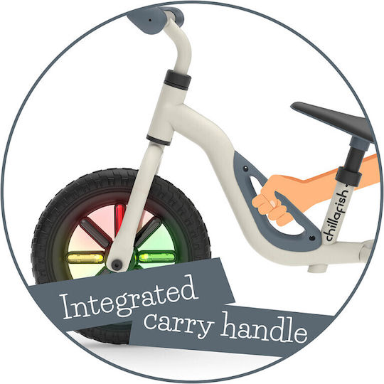 Chillafish Kids Balance Bike Charlie Glow White