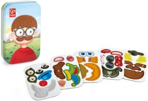 Hape Magnetic Construction Toy Early Explorer Funny Face for Children 3+ years+ Years