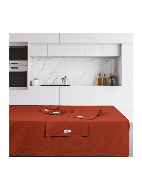 Greenwich Polo Club 2642 Cotton Tablecloth Red 140x240cm