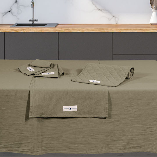 Greenwich Polo Club Tablecloth Cotton 2640 Khaki 140x240cm