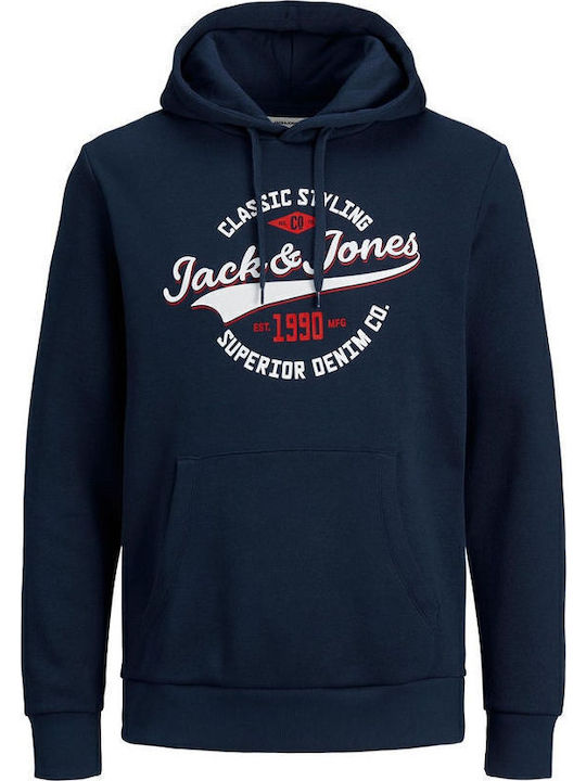 Sweatshirt with Hood Navy