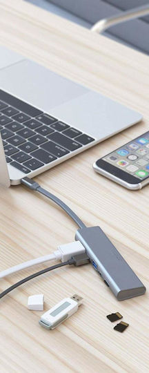 Allocacoc DockingHUB USB-C Docking Station mit HDMI 4K PD Silber