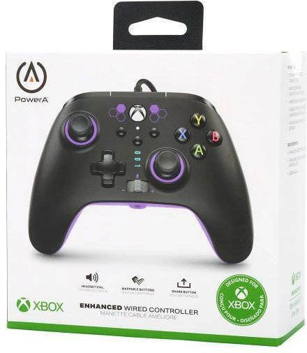 PowerA Enhanced Wired Gamepad for Xbox Series Purple Hex