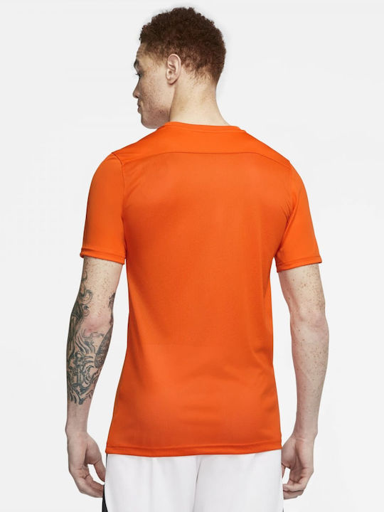 Nike Park VII Ανδρικό Αθλητικό T-shirt Κοντομάνικο Dri-Fit Πορτοκαλί