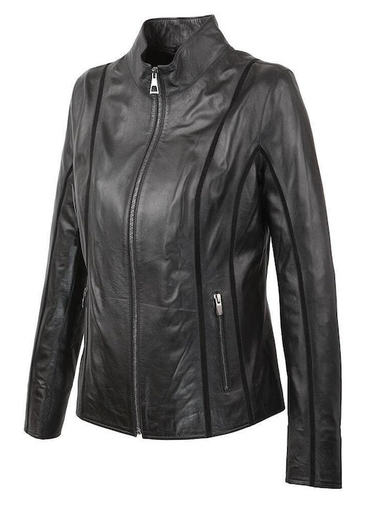 Lederjacke ESTET 6015 Schwarz