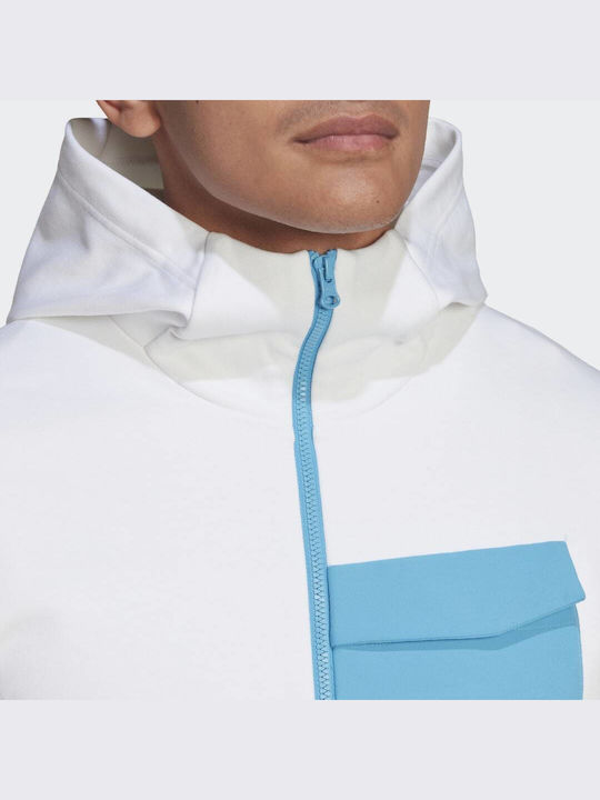 Designed For Gameday Φούτερ με Κουκούλα Λευκό